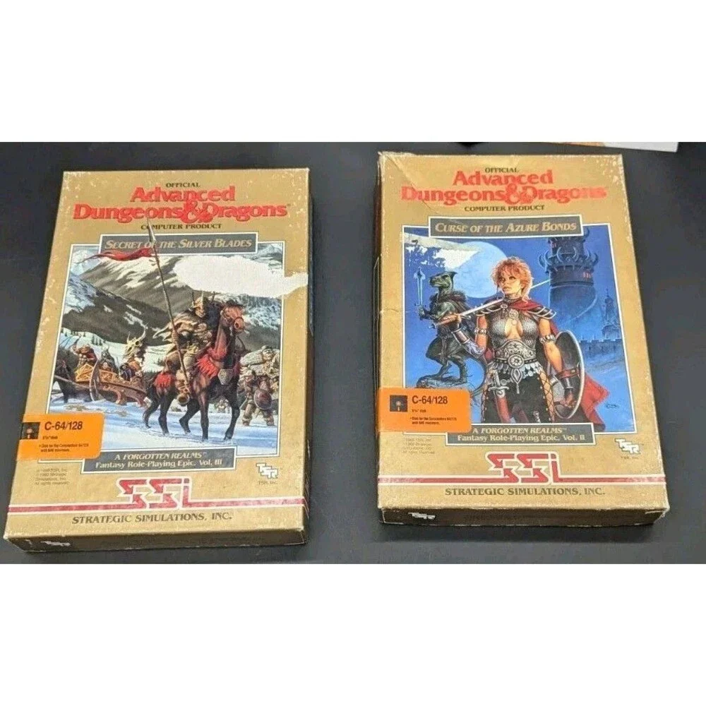 Advanced Dungeons & Dragons Forgotten Realms IBM PC Game CIB Set Vol. 1-3 & More